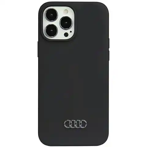 ⁨Audi Silicone Case iPhone 13 Pro Max 6.7" czarny/black hardcase AU-LSRIP13PM-Q3/D1-BK⁩ w sklepie Wasserman.eu