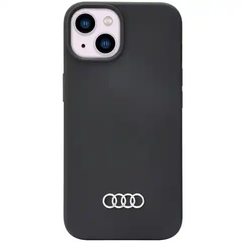 ⁨Audi Silicone Case iPhone 14 6.1" czarny/black hardcase AU-LSRIP14-Q3/D1-BK⁩ w sklepie Wasserman.eu