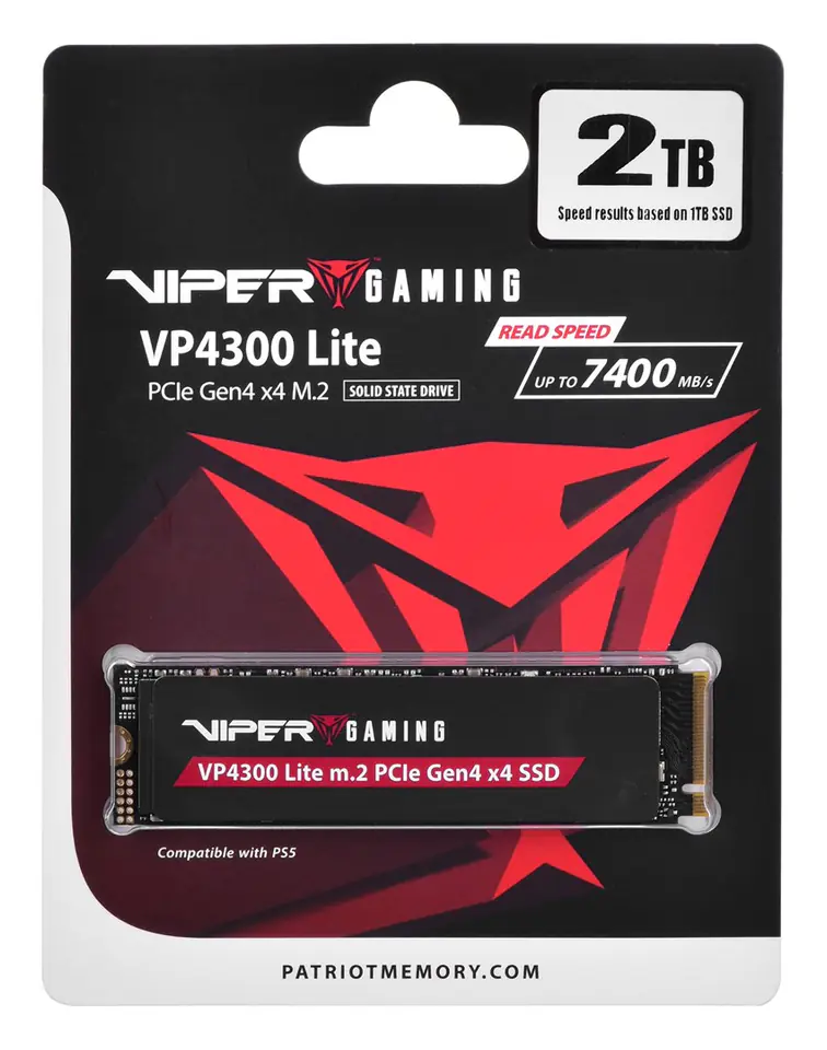 ⁨Patriot Viper VP4300L M.2 PCI-Ex4 NVMe 2TB 7.2 / 6.⁩ w sklepie Wasserman.eu