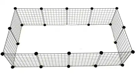⁨C&C Wybieg, kojec modułowy dla szczeniąt i małych psów - 145x75 cm (4x2; 3x3)⁩ w sklepie Wasserman.eu