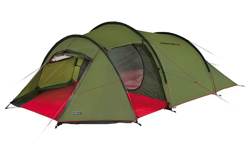 ⁨High Peak Falcon 4 4 person(s) Green, Red Tunnel tent 10327⁩ at Wasserman.eu