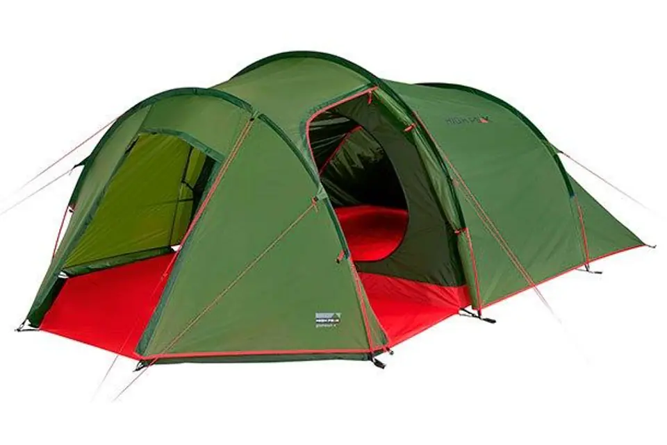 ⁨High Peak Goshawk 4 Green, Red Dome/Igloo tent 10307⁩ at Wasserman.eu