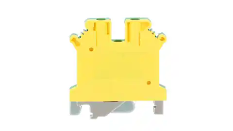 ⁨Złączka szynowa 1-torowa ZJU-2,5/PE 2,5mm2 żółto-zielona R34RR-07020000205⁩ w sklepie Wasserman.eu