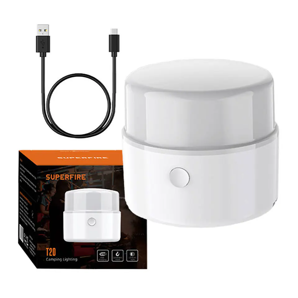 ⁨Camping lamp Superfire T20, 180lm, USB⁩ at Wasserman.eu