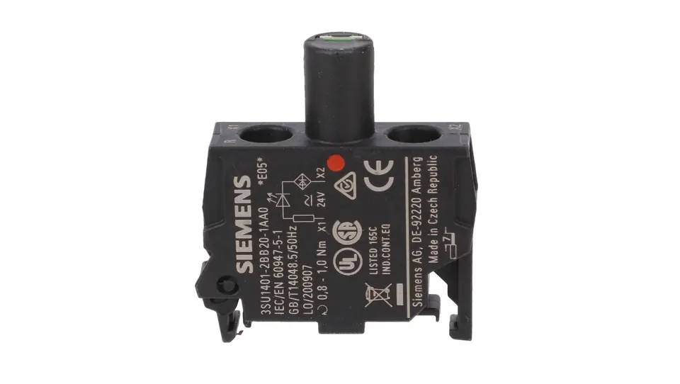 Oprawka blok LED czerwony 24V AC-DC montaż w obudowie przył śrubowe SIRIUS ACT 3SU1401-2BB20-1AA0 w sklepie Wasserman.eu