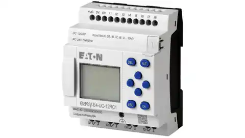 ⁨Programmable relay easyE4 12-24VDC 24VAC 8DI(4AI) 4DO-R EASY-E4-UC-12RC1 197211⁩ at Wasserman.eu