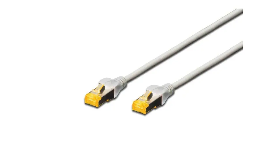 ⁨Patchcord RJ45/RJ45 S/FTP kat. 6A 3m AWG 27/7 LS0H szary DK-1644-A-030⁩ w sklepie Wasserman.eu