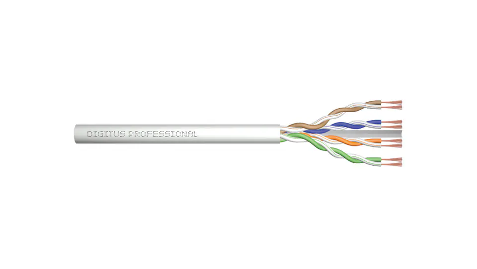 ⁨Kabel teleinformatyczny U/UTP kat. 6 LS0H linka szary DK-1613-P-305 /305m/⁩ w sklepie Wasserman.eu