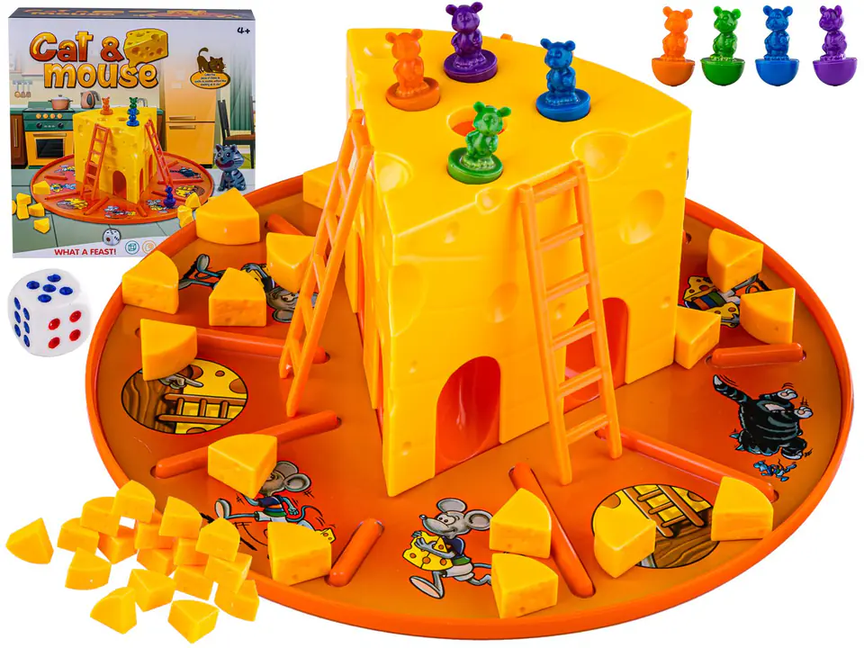 ⁨Family game CAT AND MOUSE CATCH CHEESE, Jungle gyms, cat & mouse⁩ at Wasserman.eu