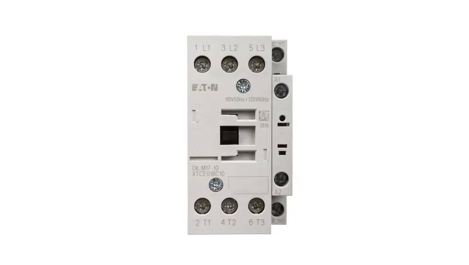 ⁨Power contactor 17A 3P 110V AC 1Z 0R DILM17-10 (110V50HZ,120V60HZ) 277001⁩ at Wasserman.eu