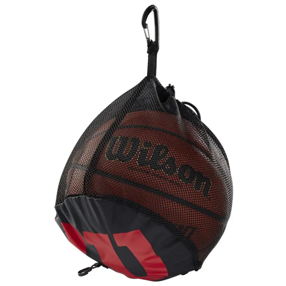 ⁨Worek Wilson Single Basketball Bag (kolor Czarny, rozmiar One size)⁩ w sklepie Wasserman.eu