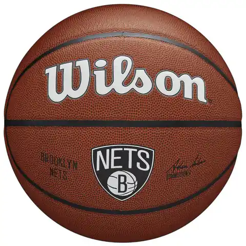 ⁨Piłka do koszykówki Wilson Team Alliance Brooklyn Nets Ball (kolor Brązowy, rozmiar 7)⁩ w sklepie Wasserman.eu