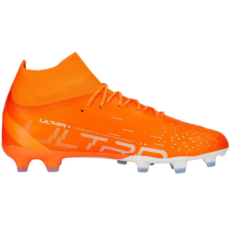 ⁨Buty piłkarskie Puma Ultra Pro FG/AG M 107240 (kolor Pomarańczowy, rozmiar 44 1/2)⁩ w sklepie Wasserman.eu