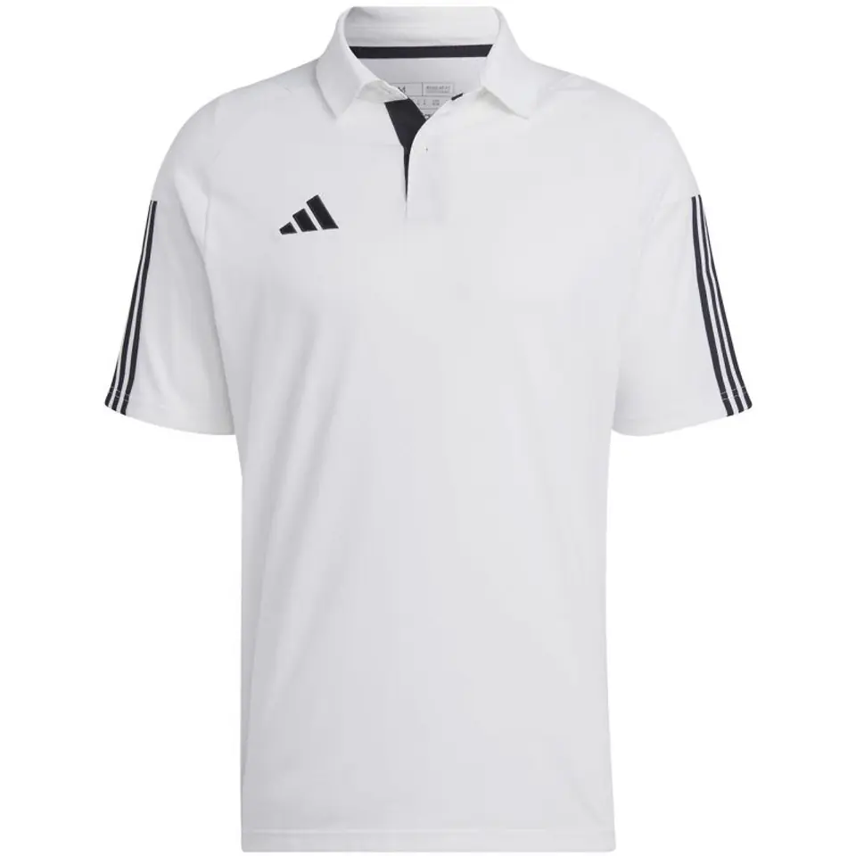 ⁨Koszulka męska adidas Tiro 23 Competition Polo biała IC4575 S⁩ at Wasserman.eu