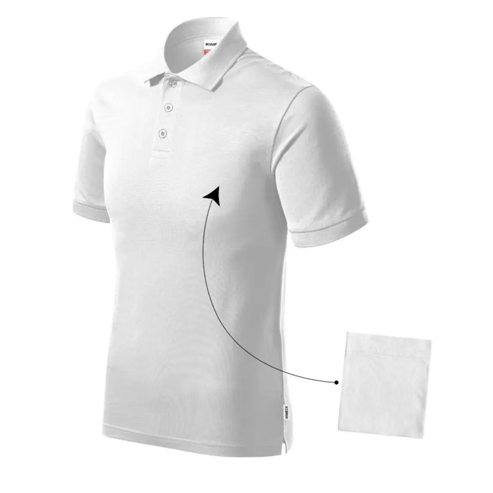 ⁨Koszulka Rimeck Resist Heavy Polo M (kolor Biały, rozmiar 2XL)⁩ w sklepie Wasserman.eu