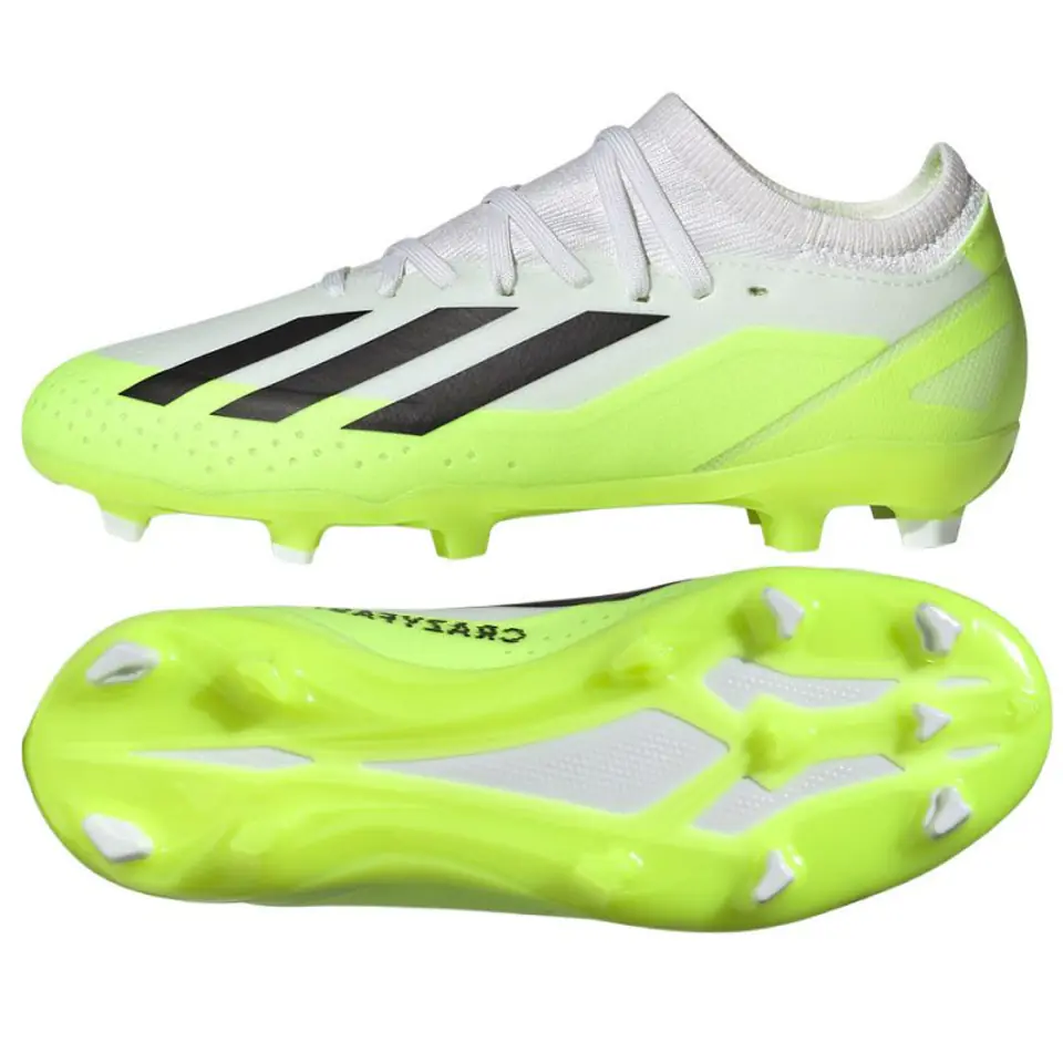 ⁨Buty adidas X CRAZYFAST.3 FG Jr (kolor Biały, rozmiar 28)⁩ w sklepie Wasserman.eu