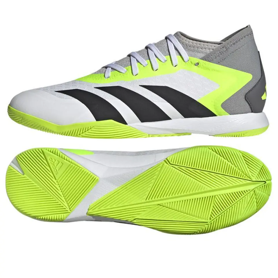 ⁨Buty piłkarskie adidas Predator Accuracy.3 IN M (kolor Biały. Zielony, rozmiar 40 2/3)⁩ w sklepie Wasserman.eu