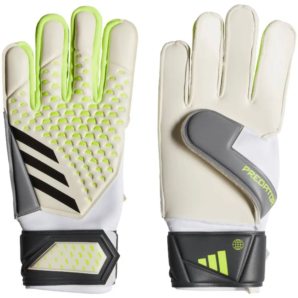 ⁨Rękawice bramkarskie adidas Predator Match Gloves (kolor Biały. Zielony, rozmiar 12)⁩ w sklepie Wasserman.eu