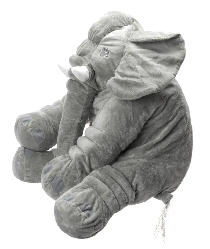 ⁨Mascot plush elephant gray⁩ at Wasserman.eu