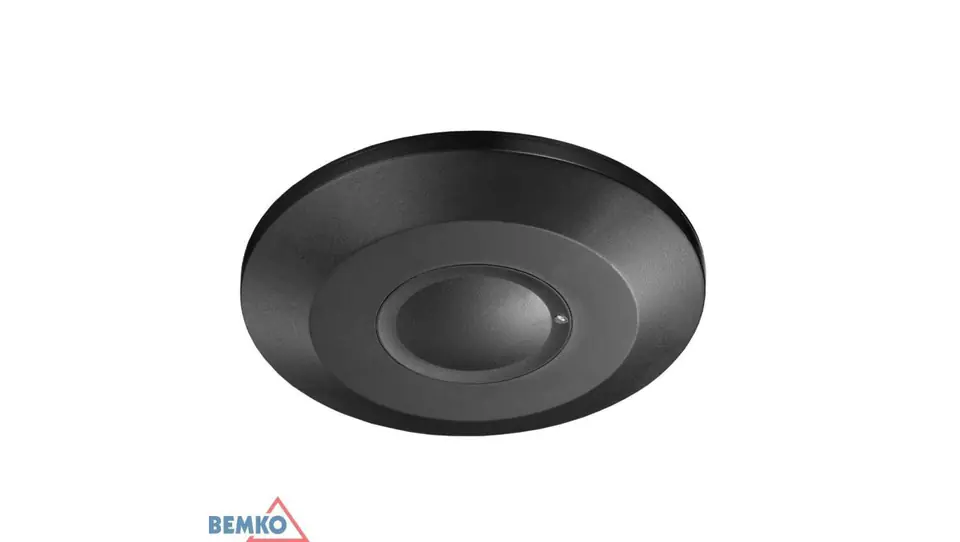 ⁨Czujnik ruchu mikrofalowy 2000W 360 stopni IP20 okrągły czarny B52-SES60BL-A⁩ w sklepie Wasserman.eu