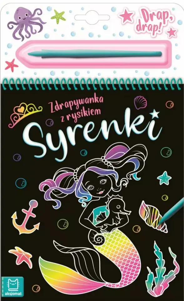 ⁨ZDRAPYWANKA NOTES Z RYSIKIEM KOLOROWE SYRENKI⁩ w sklepie Wasserman.eu