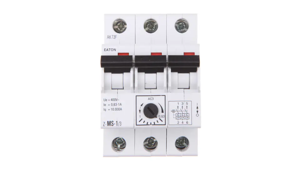 ⁨Motor circuit breaker 3P 0,25kW 0,63-1A Z-MS-1,0/3 248406⁩ at Wasserman.eu