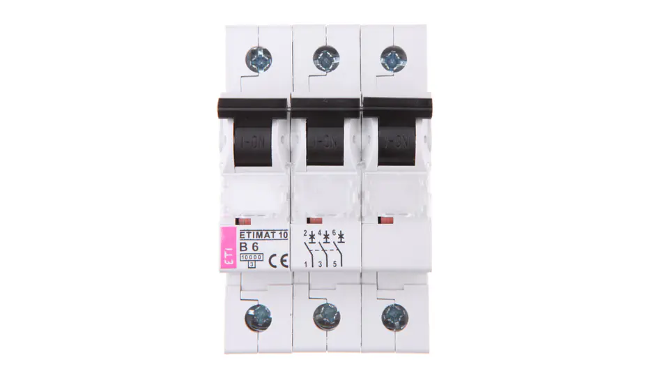 ⁨Circuit Breaker 3P B 6A 10kA AC ETIMAT10 002125712⁩ at Wasserman.eu