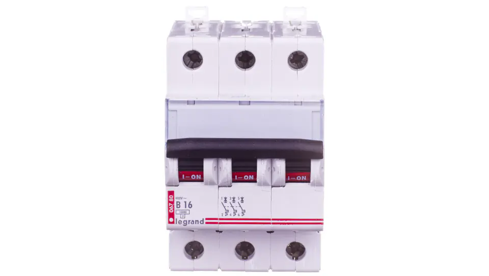 ⁨Over Current Circuit Breaker 3P B 16A 10kA AC S313 TX3 404126⁩ at Wasserman.eu