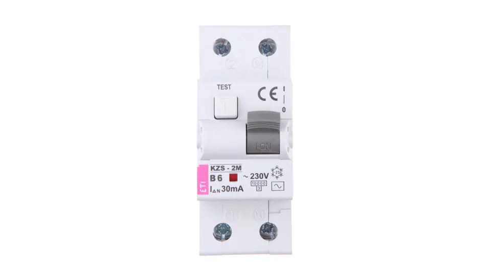 ⁨Residual current circuit breaker 2P 6A B 0,03A type AC KZS-2M 002173101⁩ at Wasserman.eu