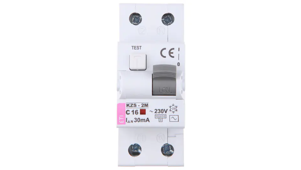 ⁨Residual current circuit breaker 2P 16A C 0,03A type AC KZS-2M 002173124⁩ at Wasserman.eu