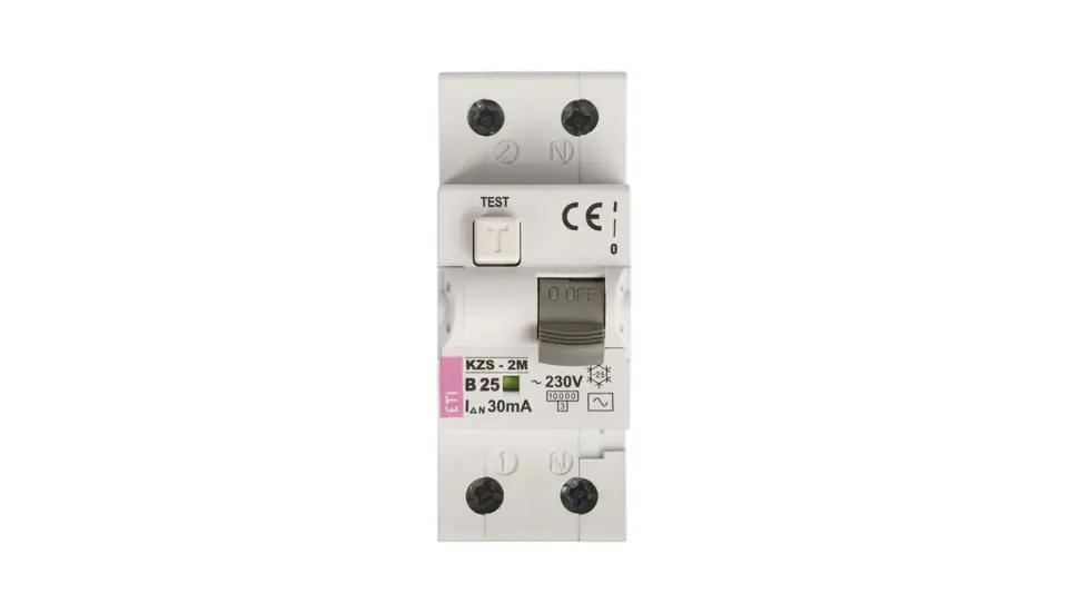 ⁨Residual current circuit breaker 2P 25A B 0,03A type AC KZS-2M 002173106⁩ at Wasserman.eu