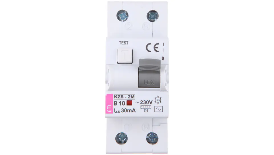 ⁨Residual current circuit breaker 2P 10A B 0,03A type AC KZS-2M 002173102⁩ at Wasserman.eu