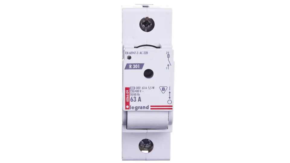 ⁨Fuse disconnector 1P 63A D02 R301 606609⁩ at Wasserman.eu