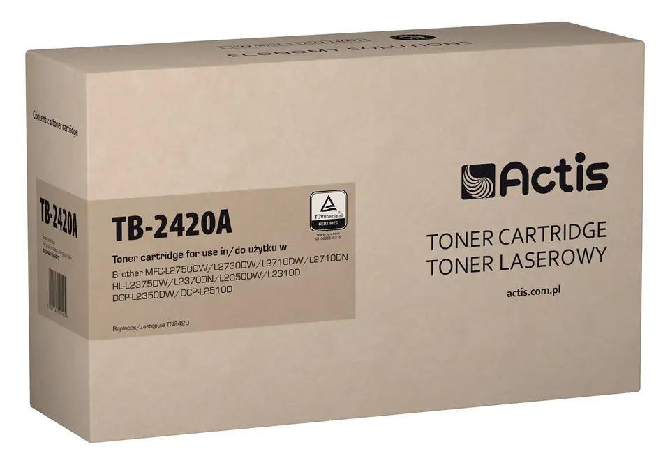 ⁨Actis TB-2420A Toner (zamiennik Brother TN-2420A; Supreme; 3000 stron; czarny)⁩ w sklepie Wasserman.eu