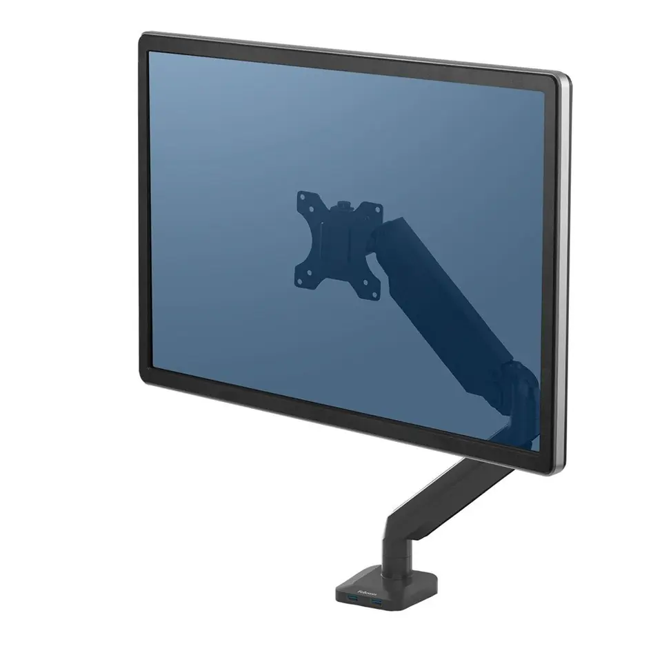 ⁨Fellowes Ergonomics arm for 1 monitor - Platinum series, black⁩ at Wasserman.eu