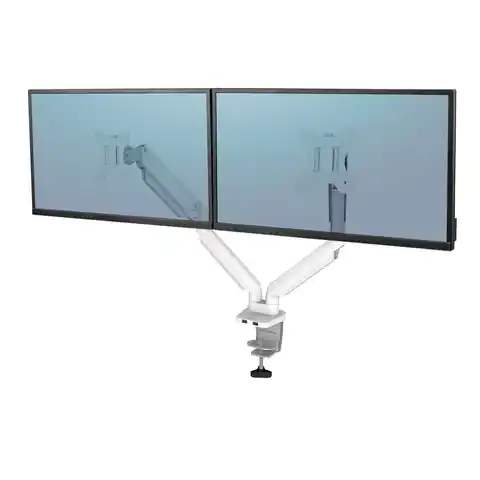 ⁨Fellowes Ergonomia  ramię na 2 monitory - seria Platinum, białe⁩ w sklepie Wasserman.eu