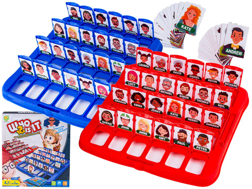 ⁨Family memory game "guess who?" WHO IS IT?⁩ at Wasserman.eu