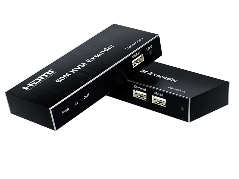 ⁨Konwerter HDMI na LAN Spacetronik SPH-HLC55 KVM⁩ w sklepie Wasserman.eu