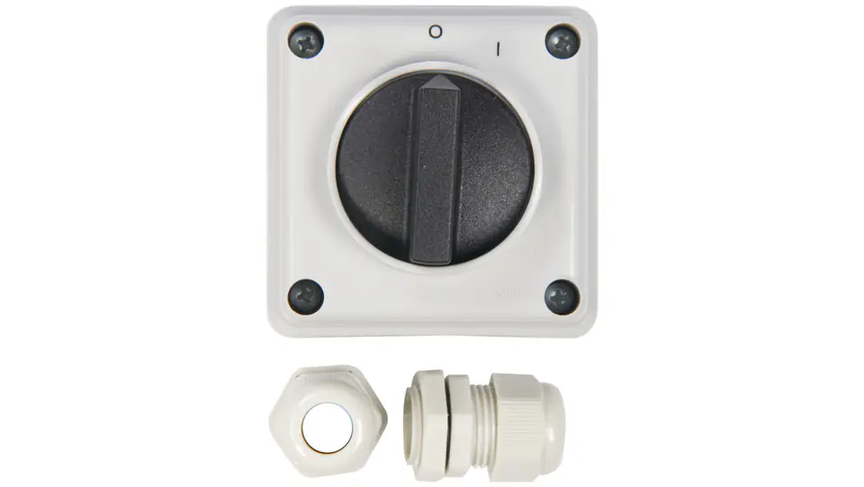 ⁨Cam switch 0-1 3P 12A IP65 Arc E12-13 in 921213 housing⁩ at Wasserman.eu