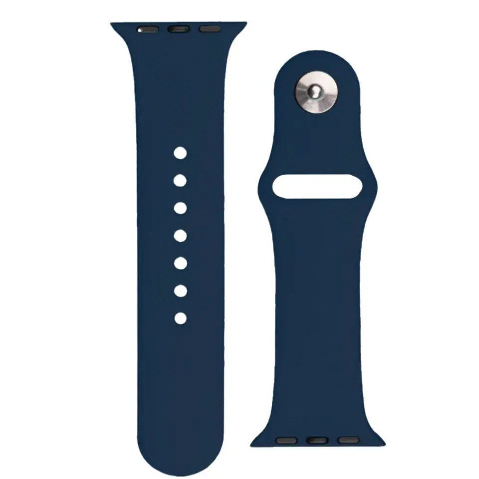 ⁨Silicone Strap APS silikonowa opaska do Watch Ultra / 8 / 7 / 6 / 5 / 4 / 3 / 2 / SE (45 / 44 / 42mm) pasek bransoleta do zegarka ciemnoniebieski⁩ w sklepie Wasserman.eu