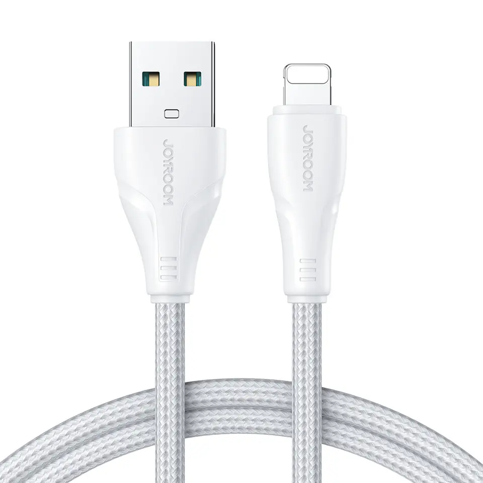 ⁨Przewód kabel iPhone Surpass Series USB - Lightning 2.4 2m biały⁩ w sklepie Wasserman.eu