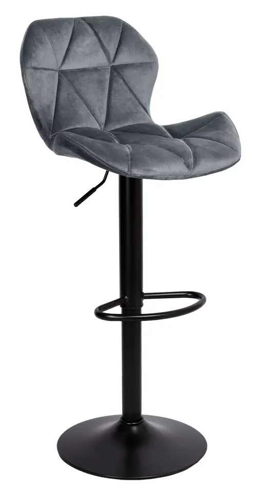 Hoker barowy Gordon Black grafitowy Velvet w sklepie Wasserman.eu
