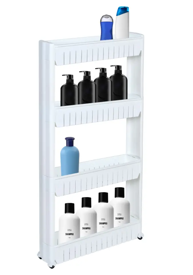 ⁨Półka kuchenna łazienkowa biała 4 poziomy Osmera⁩ w sklepie Wasserman.eu