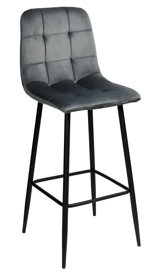 Hoker barowy Hamilton grafitowy Velvet w sklepie Wasserman.eu