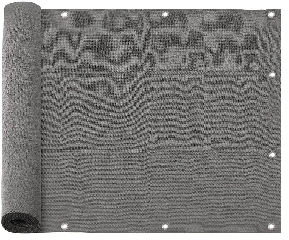 ⁨Osłona mata balkonowa szara 1x5 m⁩ w sklepie Wasserman.eu