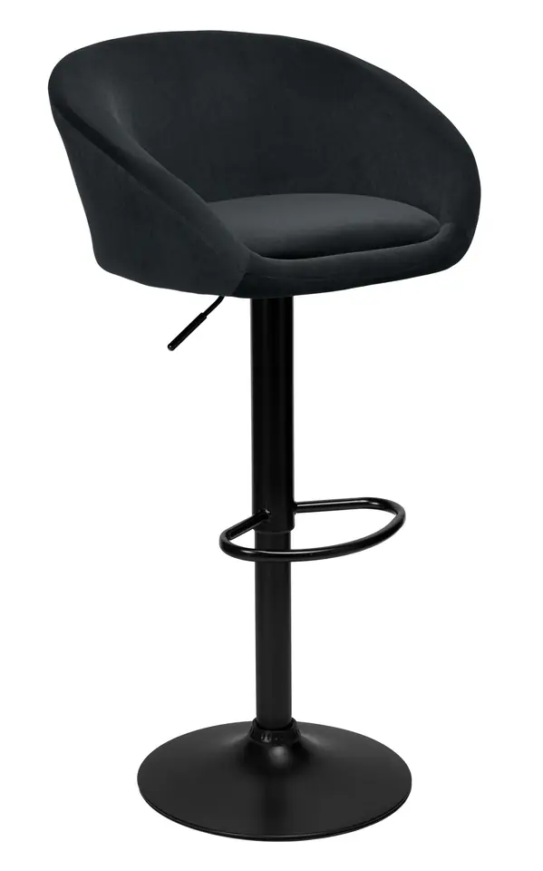Hoker barowy Paterson czarny Velvet w sklepie Wasserman.eu