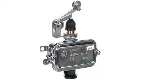 ⁨Wyłącznik krańcowy miniaturowy 1R 1Z w obudowie z dźwignią z rolką MP0-5 W0-59-152026⁩ w sklepie Wasserman.eu