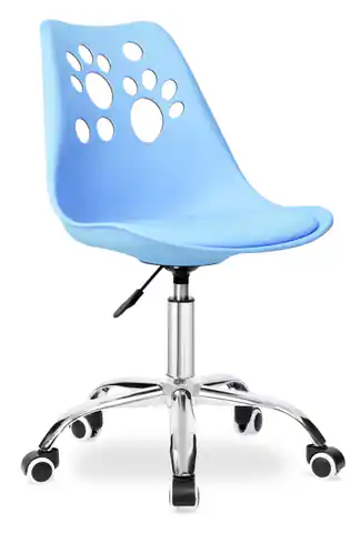 ⁨Fotel obrotowy Grover niebieski⁩ w sklepie Wasserman.eu