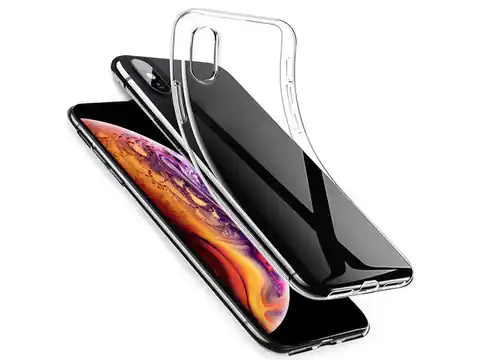 ⁨Etui iPhone XS Max silikonowe przezroczyste Crystal Case⁩ w sklepie Wasserman.eu