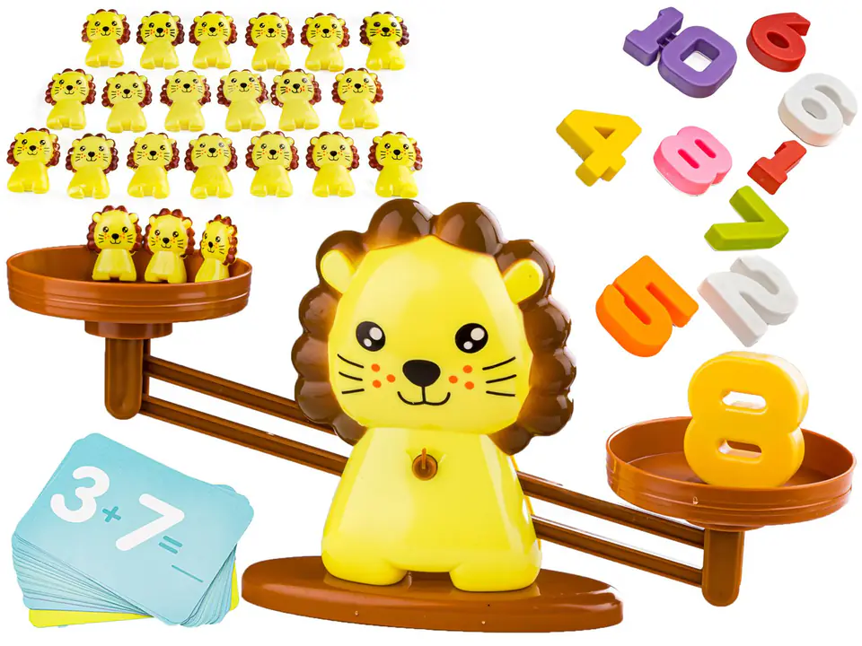 ⁨Game Learning to Count - Balance Weighing Lion - Lion Balance⁩ at Wasserman.eu